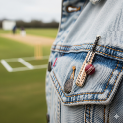 Cricket Bat & Ball Lapel Pins | Stylish Cricket Accessory