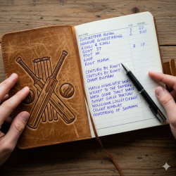 Cricket-Themed Diary/Notebook | Cricket Gifts