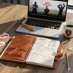 Cricket-Themed Diary/Notebook | Cricket Gifts
