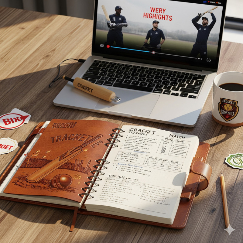 Cricket-Themed Diary/Notebook | Cricket Gifts