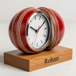 Personalized Cricket Ball Clock